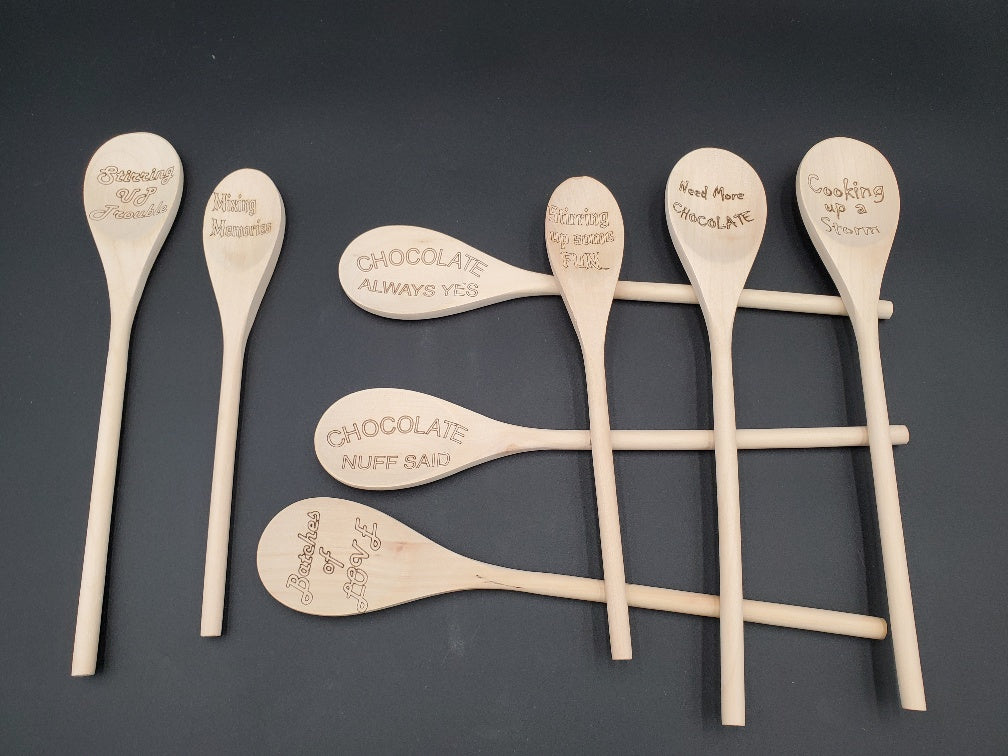 Laser Engraved Wooden Spoon