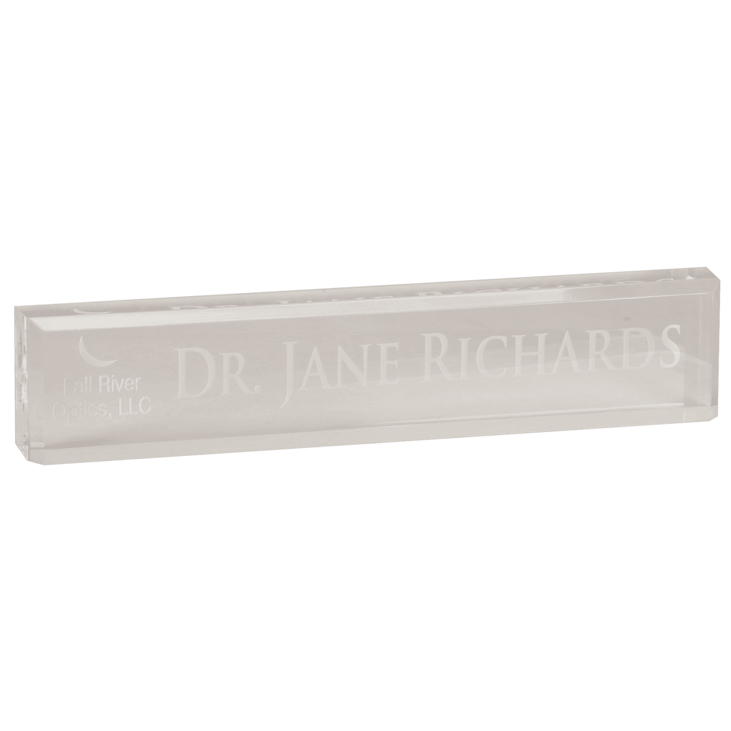 Clear 10" x 2" Acrylic Desk Wedge