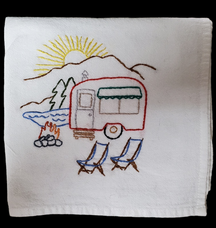 Hand Embroidered Towel