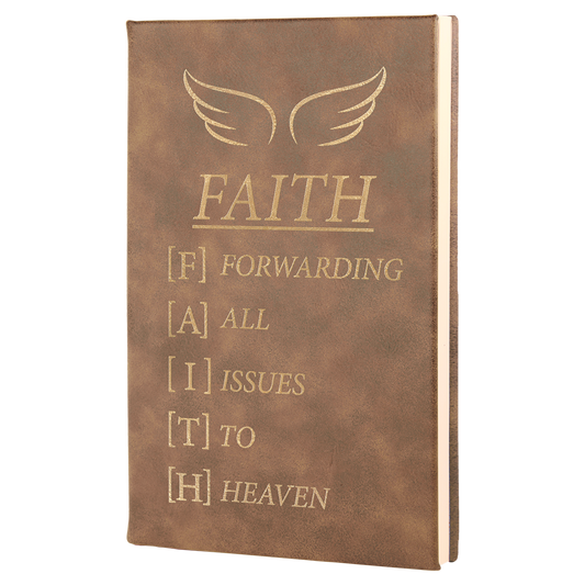 5 1/4" x 8 1/4" Laserable Leatherette Journal with Lined Notepad