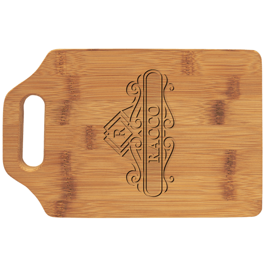 9" x 6" Bamboo Cutting Board with Handle