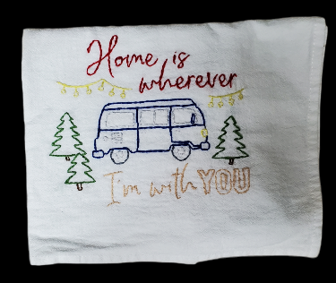 Hand Embroidered Towel