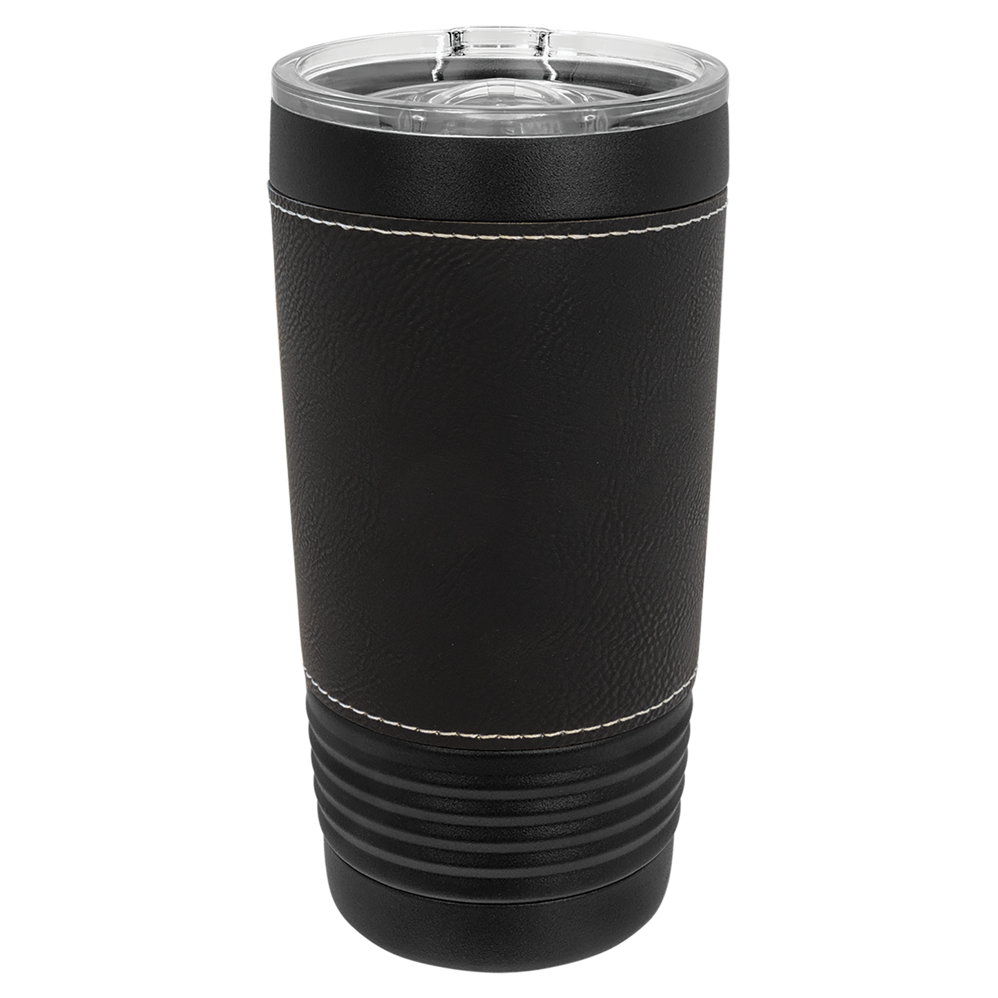 Polar Camel 20 oz. Black Tumbler w/Leatherette Grip