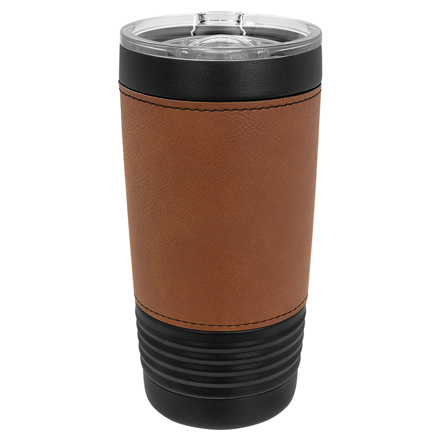 Polar Camel 20 oz. Black Tumbler w/Leatherette Grip
