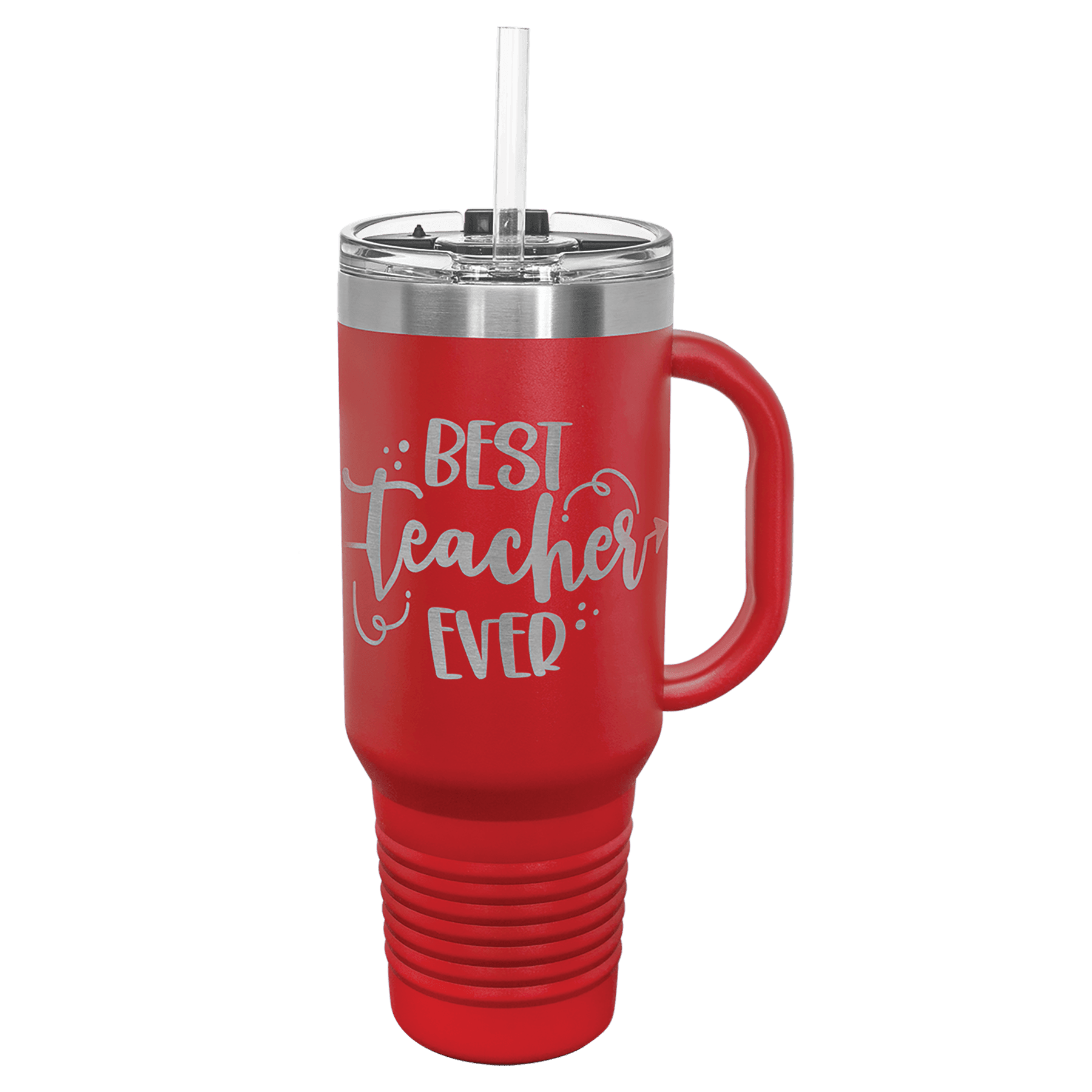 Red Polar Camel 40 oz. Travel Mug with Snap Lid & Straw