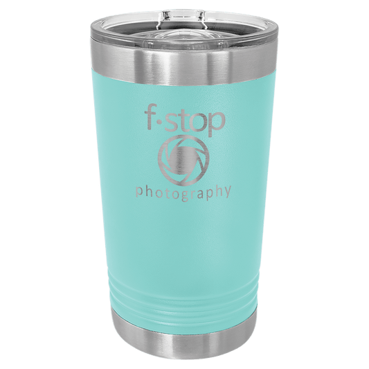 Teal Polar Camel 16 oz. Pint with Slider Lid
