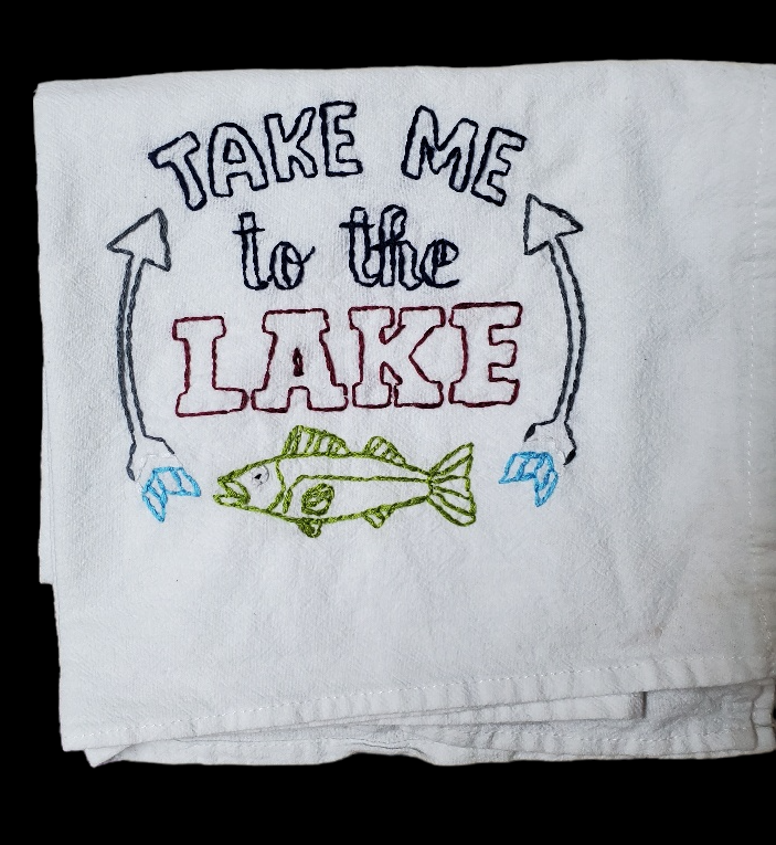 Hand Embroidered Towel