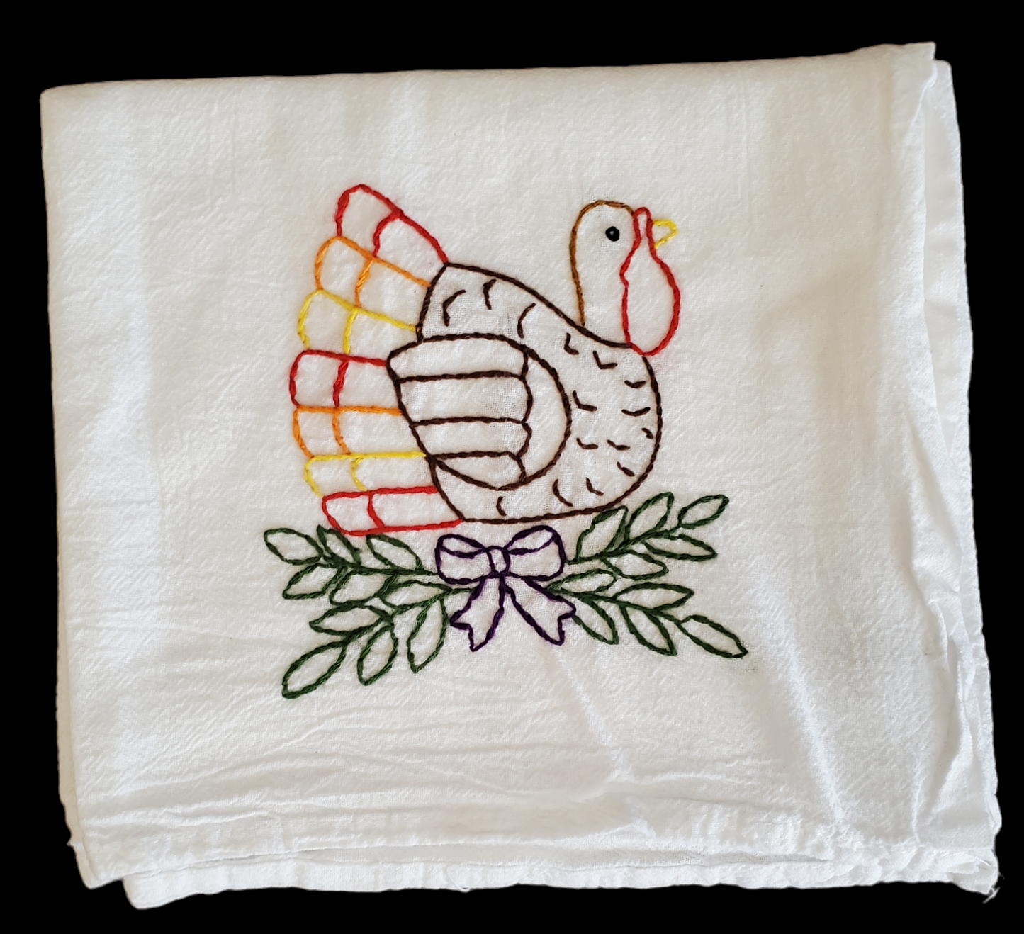 Hand Embroidered Towel