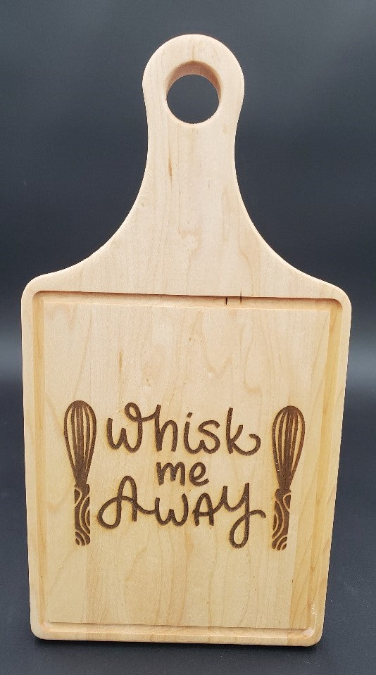 Whisk Me Away 13-1/2 x 7 Cutting Board