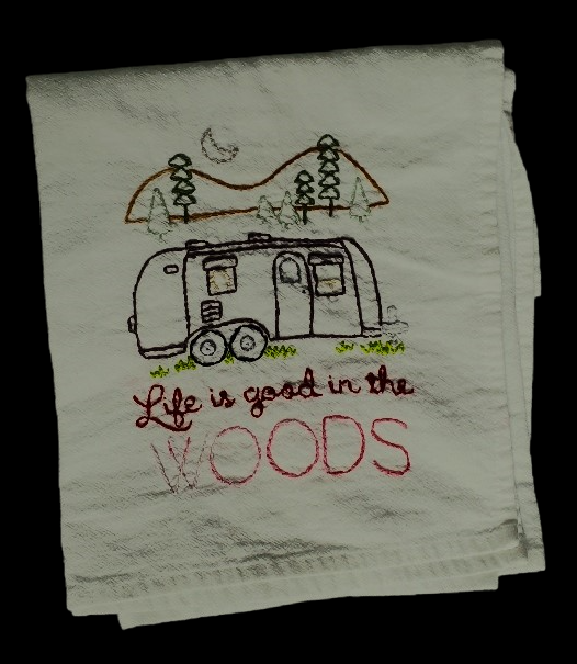 Hand Embroidered Towel